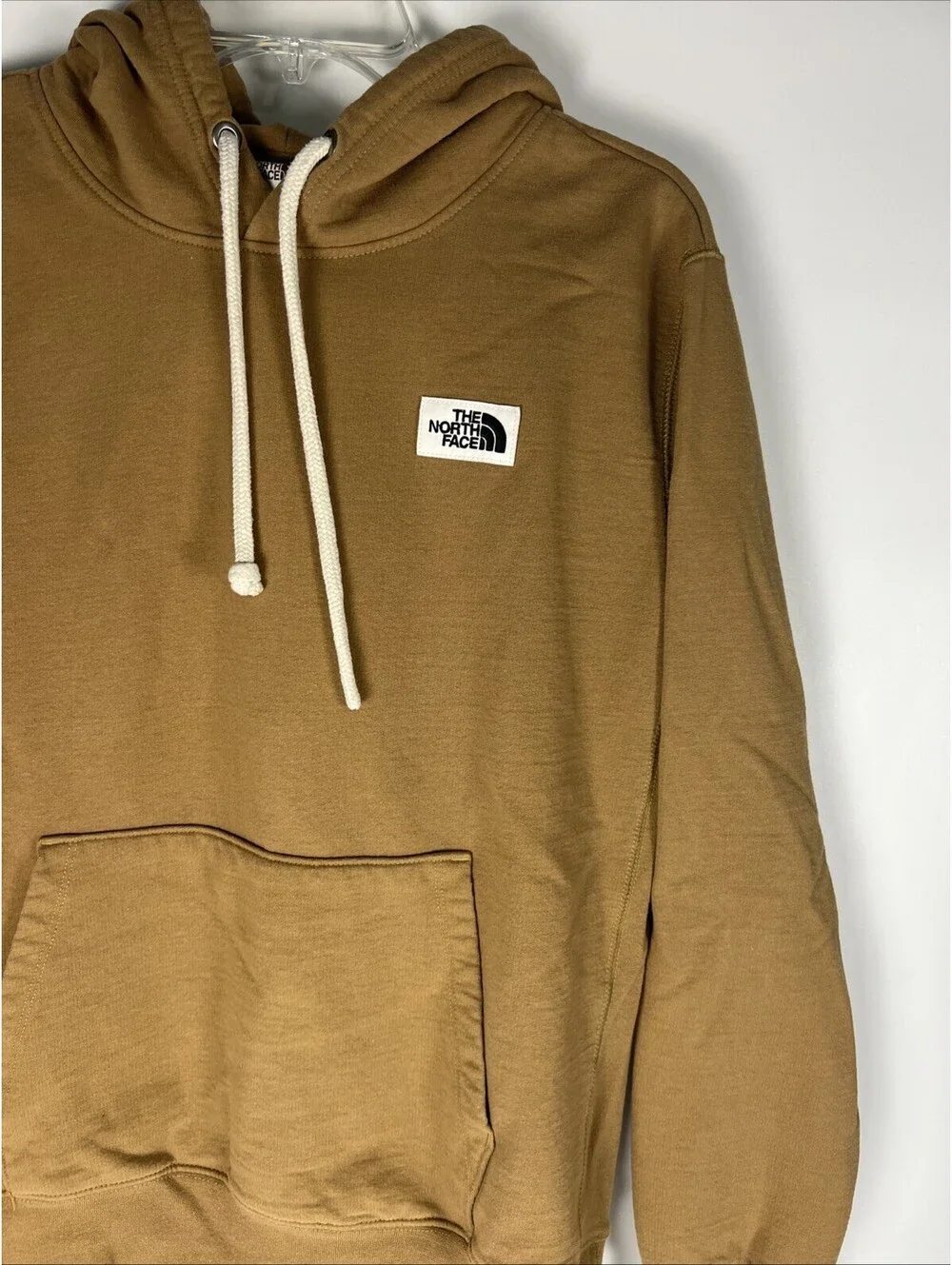 The North Face Brown Pullover Box Logo Hoodie- Men's Size Medium
